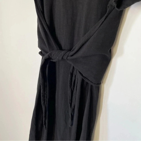 Sanctuary Black Tie Front Short Sleeve Dress Size Small - Picture 3 of 8